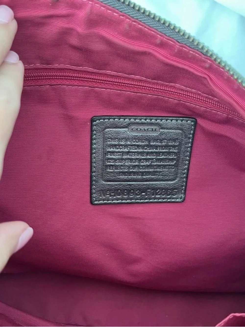 Coach Patchwork Leather Shoulder Bag - Pink, Magenta, Gray, Burgundy